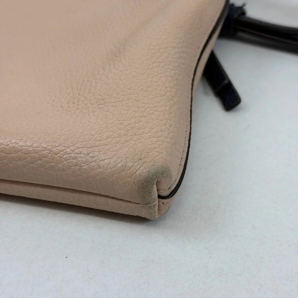 Kate Spade New York Pebbled Leather Colorblock Crossbody Bag Blush‎ Ivory Navy